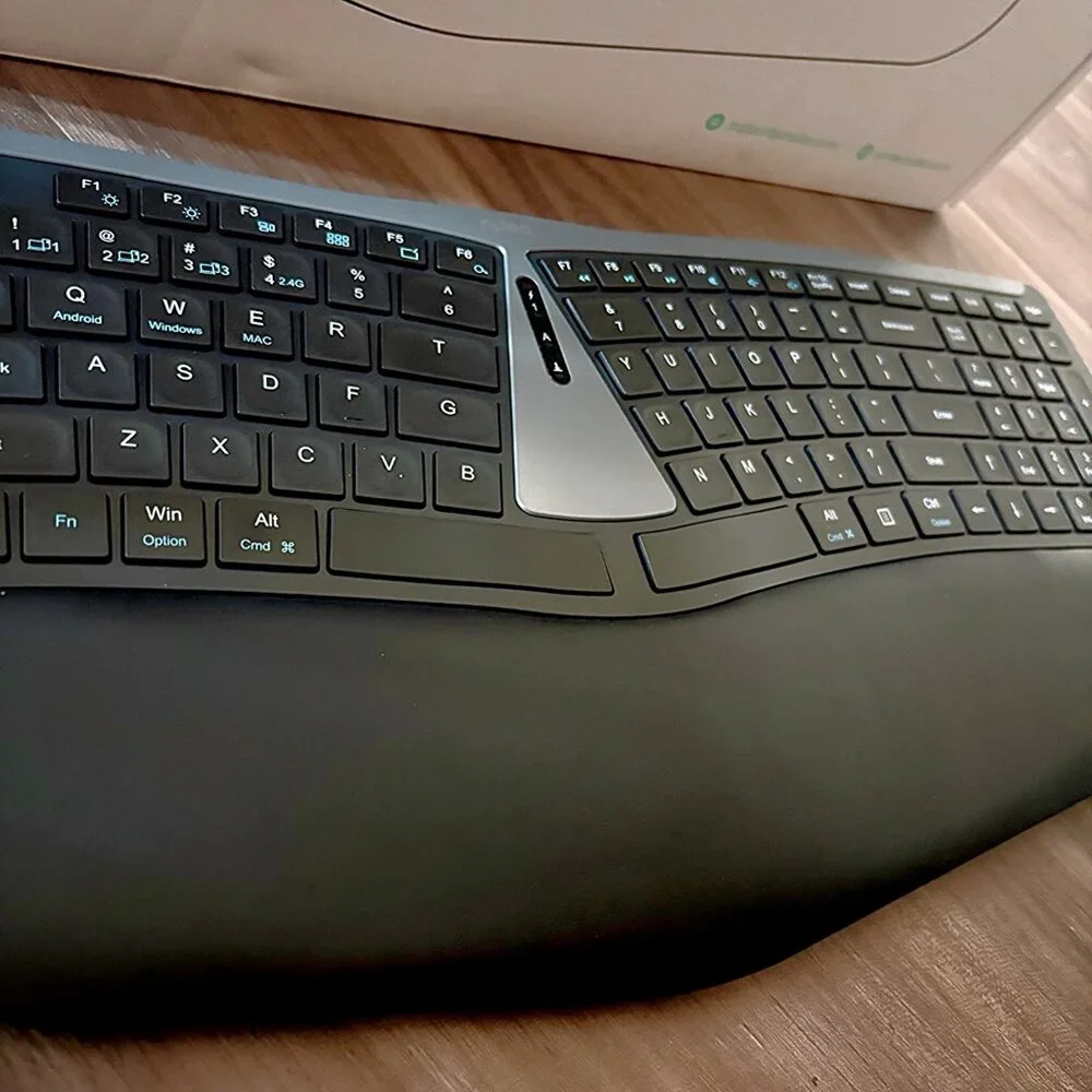 Nulea RT07B Ergonomic Wireless Split Keyboard Bluetooth USB-C Rechargeable